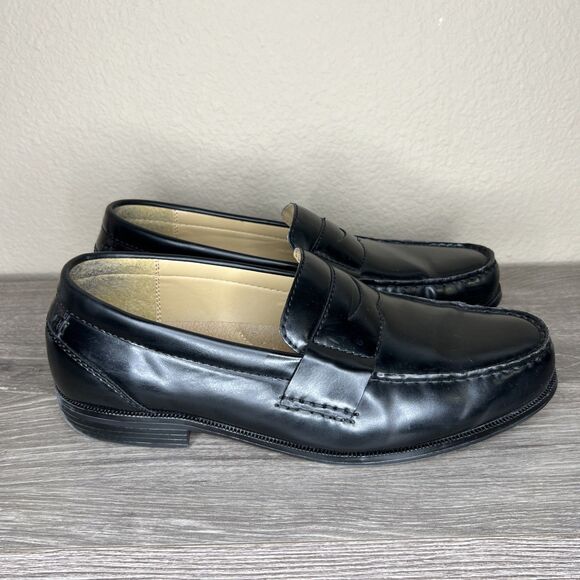 Dockers Black Penny Loafer Shoes Mens 12W Slip On Office Business Dress Preppy - Picture 2 of 10
